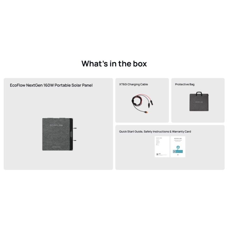 EcoFlow SPP Solar Panel - Portable NextGen 160W with Metal Stand — Buy in Cyprus with Fast Delivery