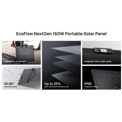 EcoFlow SPP Solar Panel - Portable NextGen 160W with Metal Stand — Buy in Cyprus with Fast Delivery