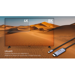 Unitek Converter USB-C to HDMI Cable - V1423B - 8K60Hz 1.8m — Buy in Cyprus with Fast Delivery