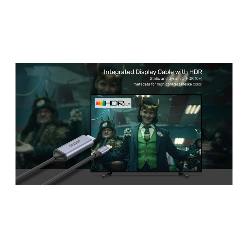 Unitek Converter USB-C to HDMI Cable - V1423B - 8K60Hz 1.8m — Buy in Cyprus with Fast Delivery