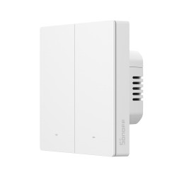 Sonoff Matter WiFi Smart Wall Mechanical Switch 2-Button White - M5 - Matter WiFi Smart Wall Mechanical Switch 2-Button White