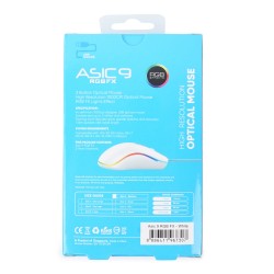 Alcatroz RGB Wired Mouse White - ASIC 9 - RGB Wired White — Buy in Cyprus with Fast Delivery