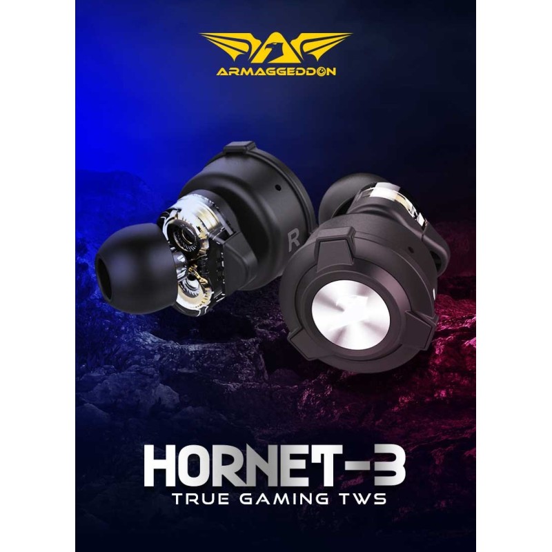 Armaggeddon Earphones - HORNET 3 - Dual Driver TWS Gaming Earphones — Buy in Cyprus with Fast Delivery