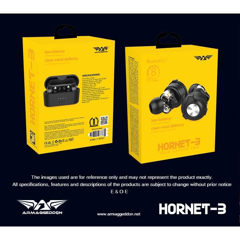 Armaggeddon Earphones - HORNET 3 - Dual Driver TWS Gaming Earphones — Buy in Cyprus with Fast Delivery