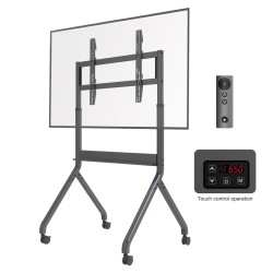 NBMounts Heavy Duty Motorized TV Trolley - P220 - up to 90'', 1.75m, 90kg, Wireless Remote & Touchpad