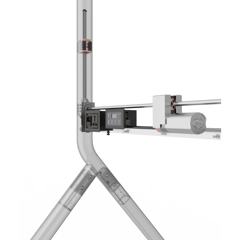 NBMounts Heavy Duty Motorized TV Trolley - P220 - up to 90'', 1.75m, 90kg, Wireless Remote & Touchpad