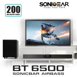 SonicGear SoundBar - BT-6500 - 200W & Wireless SubWoofer BT-USB-FM-HDMI — Buy in Cyprus with Fast Delivery