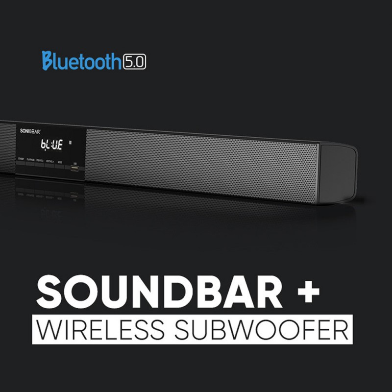 SonicGear SoundBar - BT-6500 - 200W & Wireless SubWoofer BT-USB-FM-HDMI — Buy in Cyprus with Fast Delivery