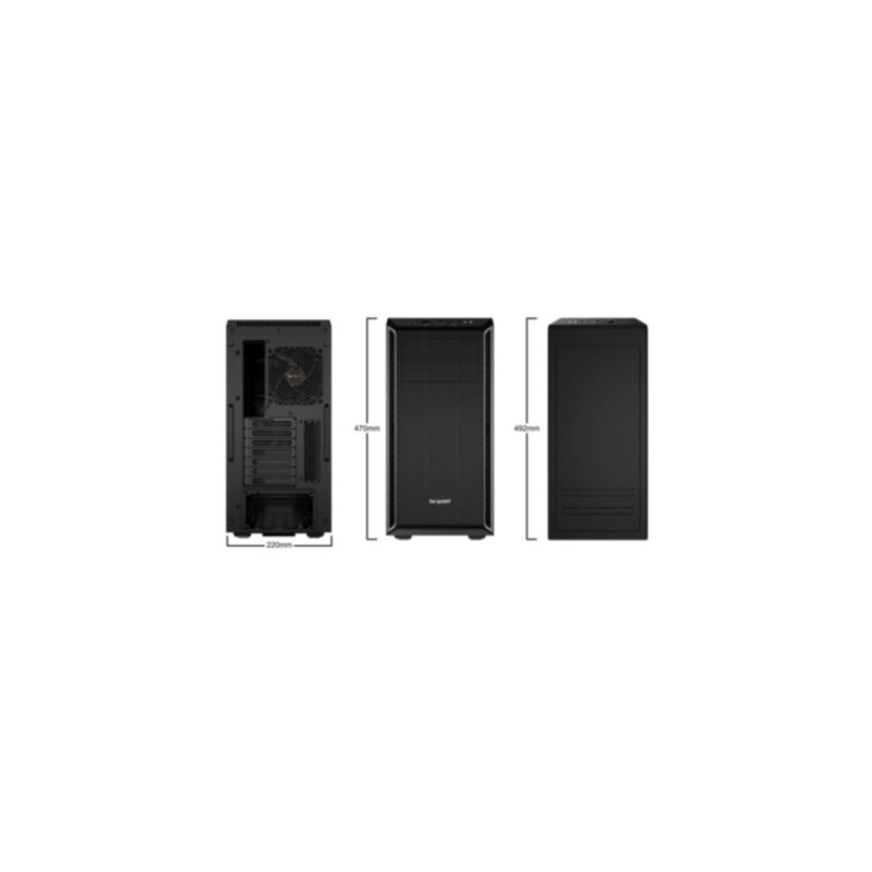 be quiet! Pure Base 600 - Mid Tower Case - Silver, ATX/mATX/Mini-ITX, 2x Pure Wings 2 fans — Buy in Cyprus with Fast Delivery