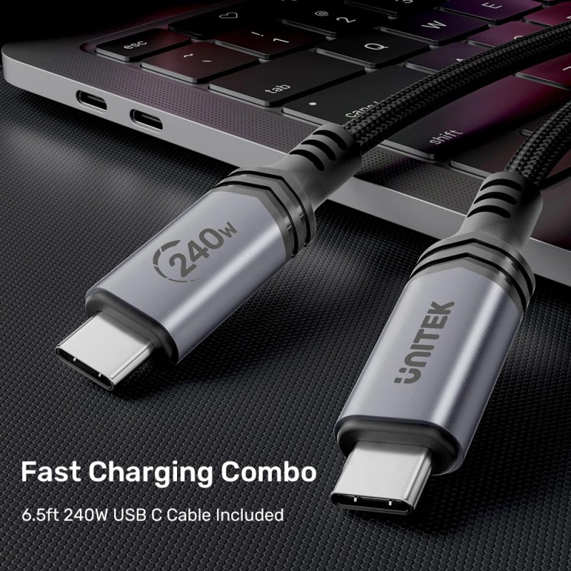 Unitek Charge - P1115A - 140W 4in1 GaN Charger+240W Cable — Buy in Cyprus with Fast Delivery