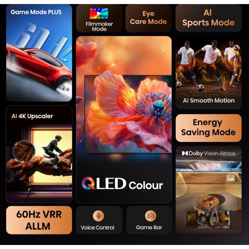 Hisense TV - 50E7Q - 50'' 4K QLED TV Smart — Buy in Cyprus with Fast Delivery