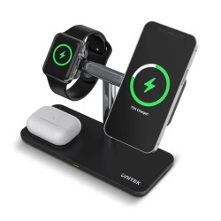 Unitek MagMighty TRI 3in1 Magnetic Wireless Charger Dividable Stand for iPhone-Watch-Airpods P1212A