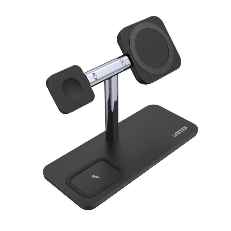 Unitek MagMighty TRI 3in1 Magnetic Wireless Charger Dividable Stand for iPhone-Watch-Airpods P1212A
