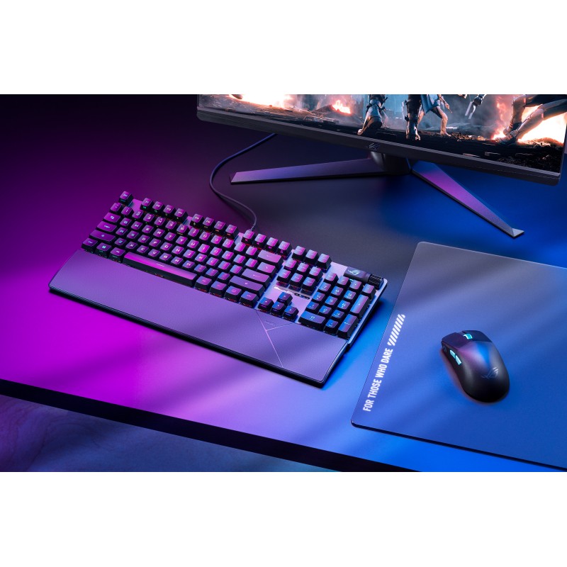 ASUS Gaming Keyboard - NXSWV2 - Mechanical Wired Wrist Rest RGB ROG STRIX SCOPE II X — Buy in Cyprus with Fast Delivery