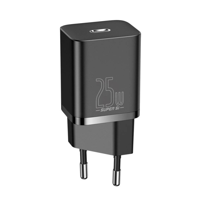 Baseus Wall Charger - 25W USB-C EU Black — Buy in Cyprus with Fast Delivery