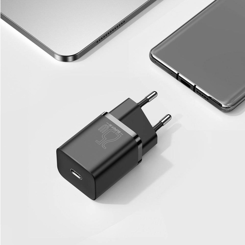 Baseus Wall Charger - 25W USB-C EU Black — Buy in Cyprus with Fast Delivery