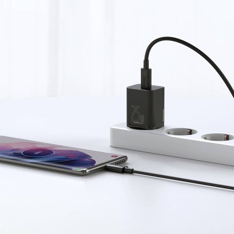 Baseus Wall Charger - 25W USB-C EU Black — Buy in Cyprus with Fast Delivery