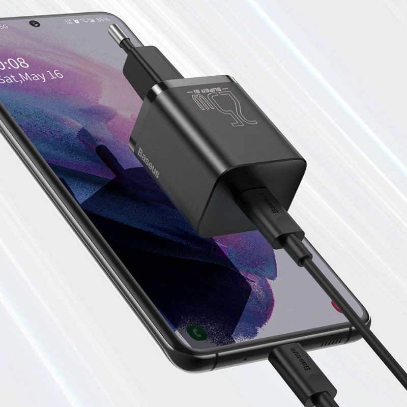 Baseus Wall Charger - 25W USB-C EU Black — Buy in Cyprus with Fast Delivery