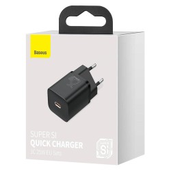 Baseus Wall Charger - 25W USB-C EU Black — Buy in Cyprus with Fast Delivery