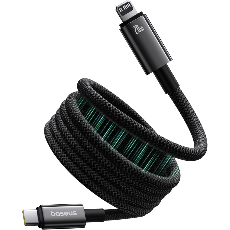 Baseus Tungsten Gold Magnetic Charging Cable Type-C to iP - Tungsten Gold, Magnetic, Type-C to iP