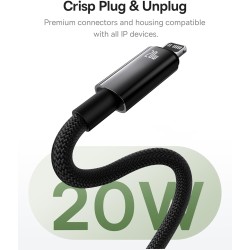 Baseus Tungsten Gold Magnetic Charging Cable Type-C to iP - Tungsten Gold, Magnetic, Type-C to iP