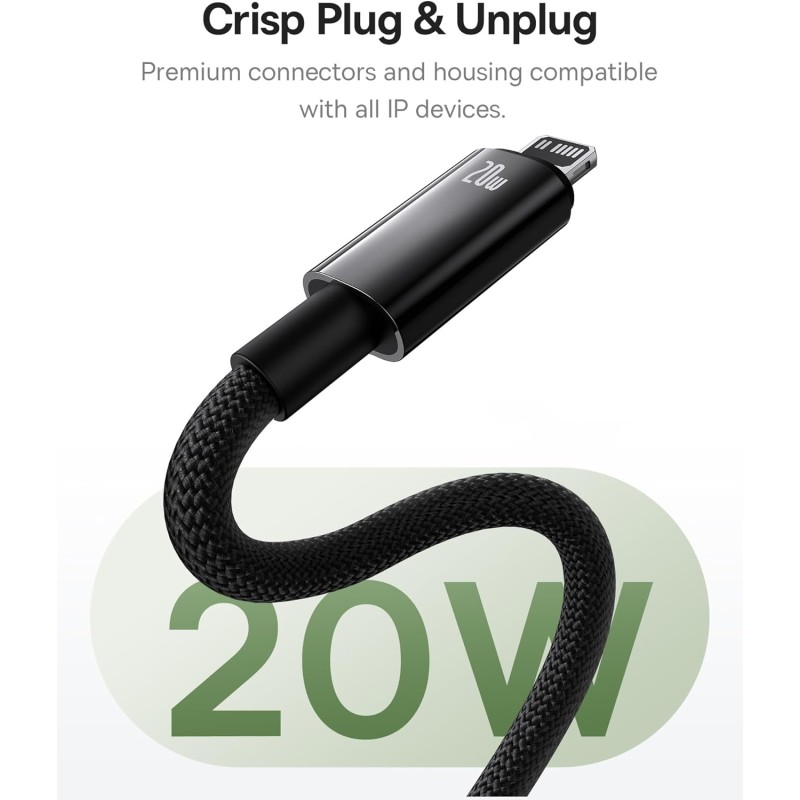 Baseus Tungsten Gold Magnetic Charging Cable Type-C to iP - Tungsten Gold, Magnetic, Type-C to iP