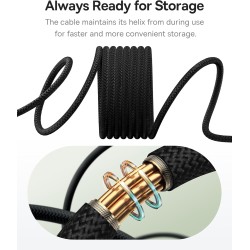 Baseus Tungsten Gold Magnetic Charging Cable Type-C to iP - Tungsten Gold, Magnetic, Type-C to iP