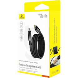 Baseus Tungsten Gold Magnetic Charging Cable Type-C to iP - Tungsten Gold, Magnetic, Type-C to iP