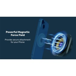 Unitek Wireless 15W MagSafe Car Mount Kit with Cooling Fan + 38W Charger & USB-Cable P1403A — Buy in Cyprus with Fast Delivery