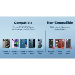 Unitek Wireless 15W MagSafe Car Mount Kit with Cooling Fan + 38W Charger & USB-Cable P1403A — Buy in Cyprus with Fast Delivery