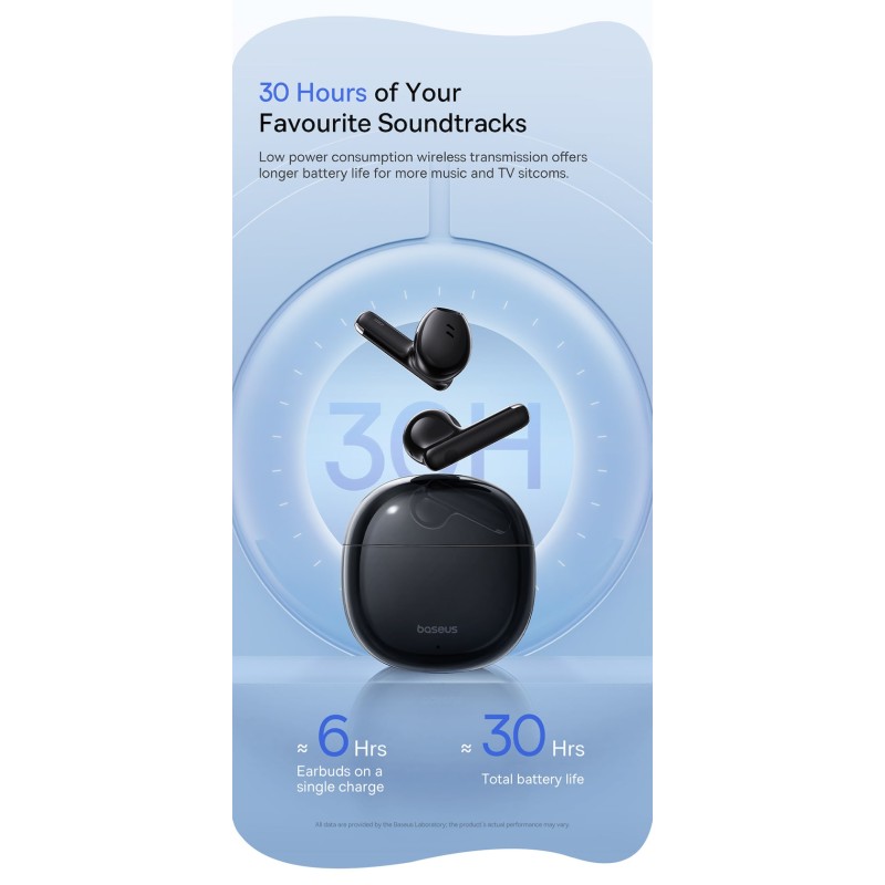 Baseus Headphones In Ear TWS - Bowie E13 - Galaxy Black — Buy in Cyprus with Fast Delivery