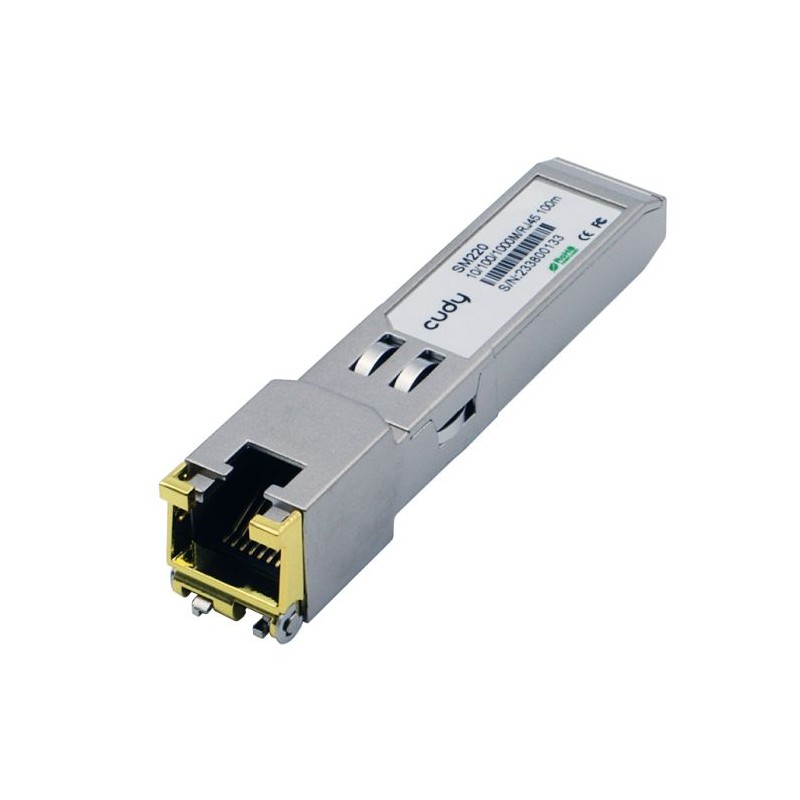 Cudy Fiber SFP Module SFP Slot to Gigabit Ethernet RJ45 - SM220 - SFP Slot to Gigabit Ethernet RJ45