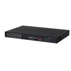 Dahua PoE Switch - PFS3218-16ET-135 - 16ports 16FE + 2GE 135W — Buy in Cyprus with Fast Delivery