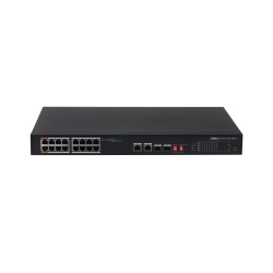 Dahua PoE Switch - PFS3218-16ET-135 - 16ports 16FE + 2GE 135W — Buy in Cyprus with Fast Delivery