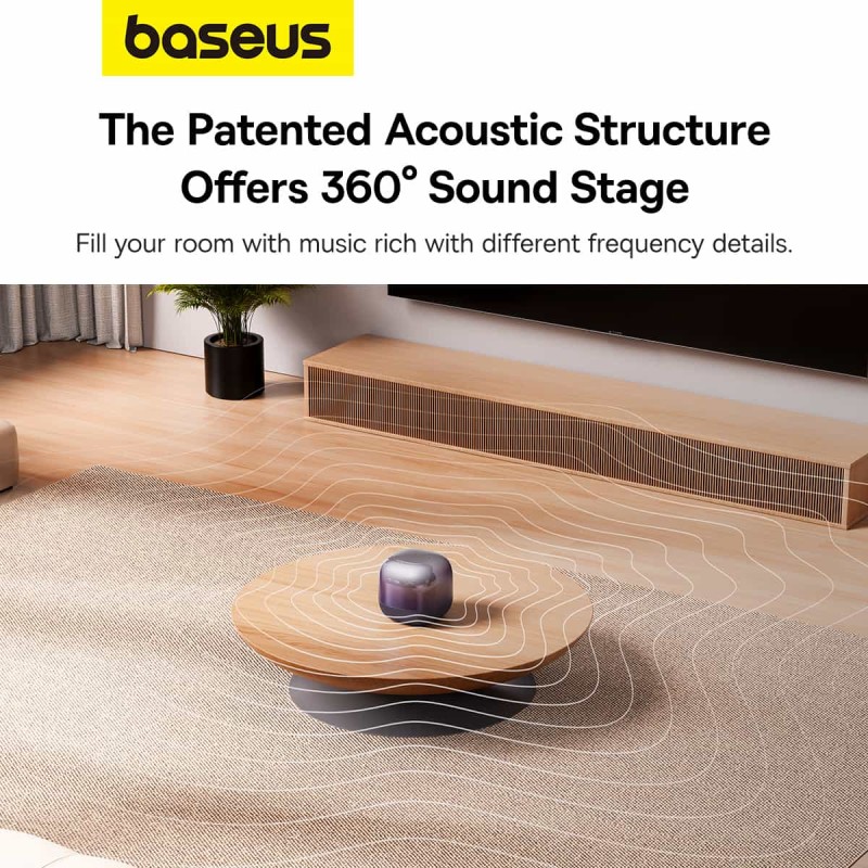 Baseus Speaker Wireless - AeQur V2 - Midnight Purple — Buy in Cyprus with Fast Delivery