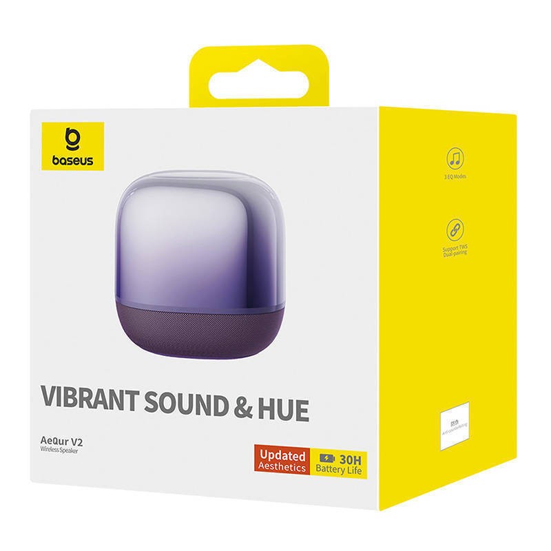 Baseus Speaker Wireless - AeQur V2 - Midnight Purple — Buy in Cyprus with Fast Delivery