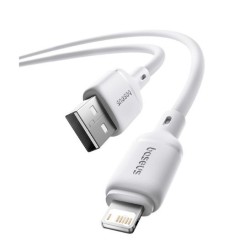 Baseus Cable Lightning to USB-A Silky Series - 1.0m White — Buy in Cyprus with Fast Delivery