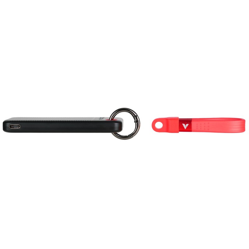 Verbatim SSD Portable Pocket Keyring - 3.2 Gen2 1TB Black Red — Buy in Cyprus with Fast Delivery