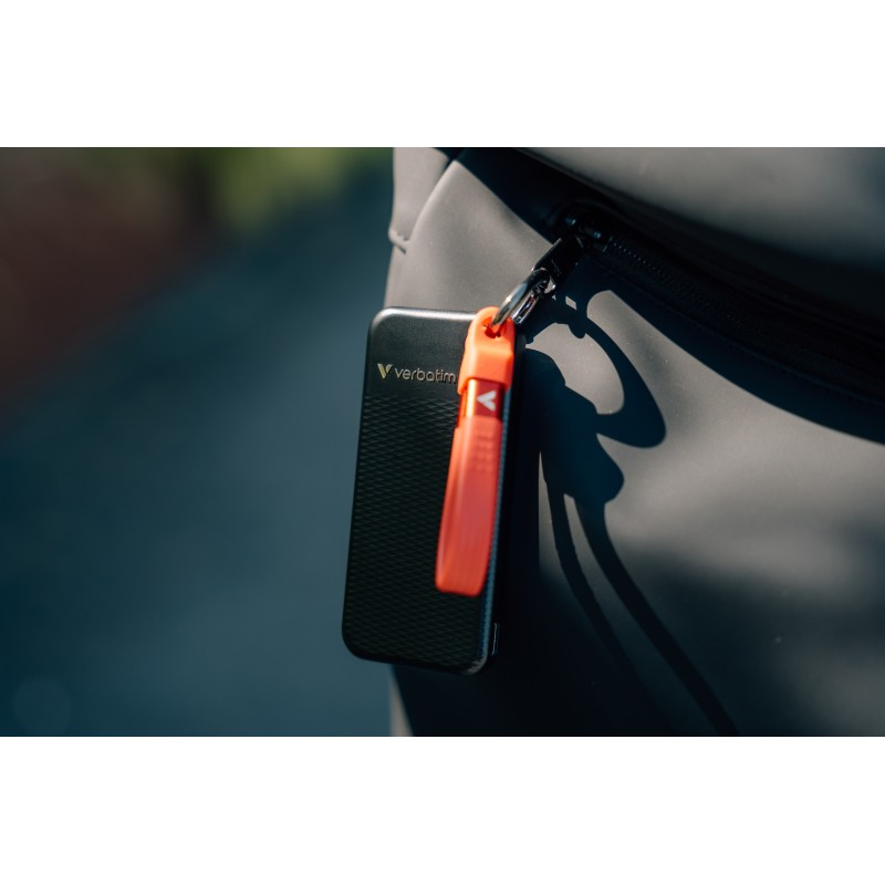 Verbatim SSD Portable Pocket Keyring - 3.2 Gen2 1TB Black Red — Buy in Cyprus with Fast Delivery