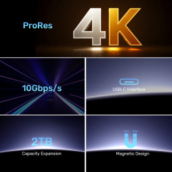 Unitek USB-C NVME PCIe M2 2230 Magnetic SSD Enclosure - S1244A - 10Gbps PD100W — Buy in Cyprus with Fast Delivery