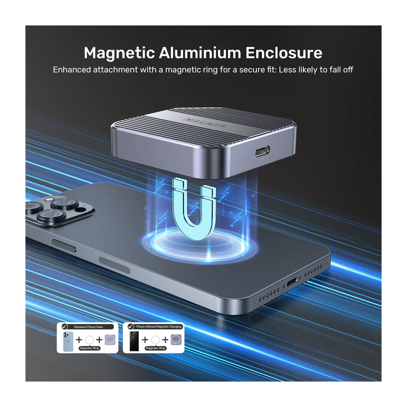 Unitek USB-C NVME PCIe M2 2230 Magnetic SSD Enclosure - S1244A - 10Gbps PD100W — Buy in Cyprus with Fast Delivery