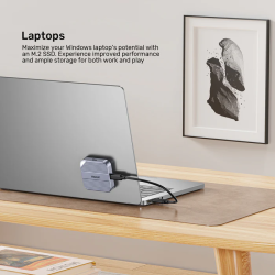 Unitek USB-C NVME PCIe M2 2230 Magnetic SSD Enclosure - S1244A - 10Gbps PD100W — Buy in Cyprus with Fast Delivery