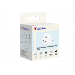 Verbatim Travel Adaptor - WTEU-02 - World to Europe — Buy in Cyprus with Fast Delivery