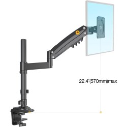 NBMounts H100 Single Arm Gas Desktop Monitor Mount (upgraded version) — Buy in Cyprus with Fast Delivery