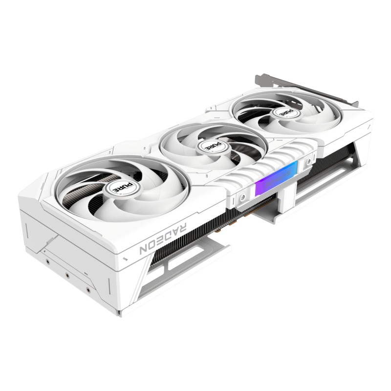 Sapphire PURE Radeon RX 9070 XT - 16GB GDDR6 - 3010 MHz Boost - White Tri‑X 3‑Fan OC (UEFI)