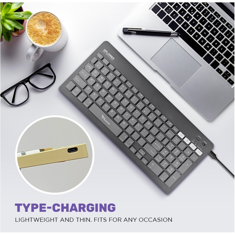 Alcatroz XPLORER GO! Wireless Mini Keyboard - BTR 200 - Wireless, Mini Keyboard, 2.4G+BT — Buy in Cyprus with Fast Delivery