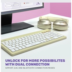 Alcatroz XPLORER GO! Wireless Mini Keyboard - BTR 200 - Wireless, Mini Keyboard, 2.4G+BT — Buy in Cyprus with Fast Delivery