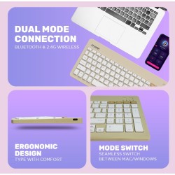 Alcatroz XPLORER GO! Wireless Mini Keyboard - BTR 200 - Wireless, Mini Keyboard, 2.4G+BT — Buy in Cyprus with Fast Delivery