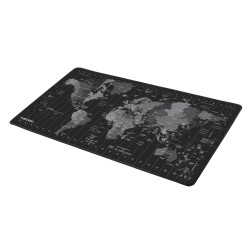 Natec Time Zone Map XL Mousepad - Grey Black — Buy in Cyprus with Fast Delivery