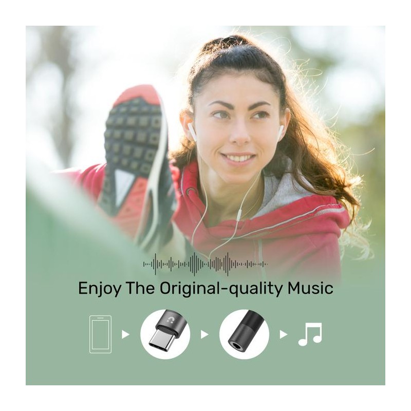 Unitek Type-C to 3.5mm Female Audio Cable - M1204A - 11cm — Buy in Cyprus with Fast Delivery